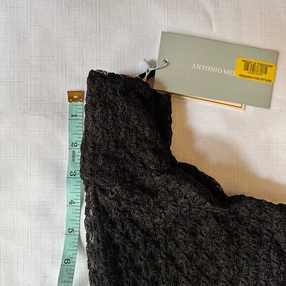 Antonio Melani Sheer Soft Stretch Long-Sleeve Top Size S -Layering Essential - Picture 10 of 10